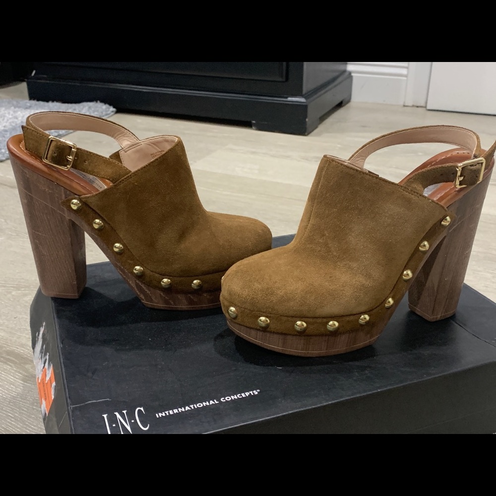 Inc.  suede wedges